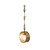 Hand-Blown Glass Pendant Lamp, Moroccan Brass