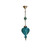 Hand-Blown Glass Kitchen Pendant, Moroccan Brass