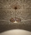 Black Moroccan Pendant Light 18" - Handcrafted Brass - front view