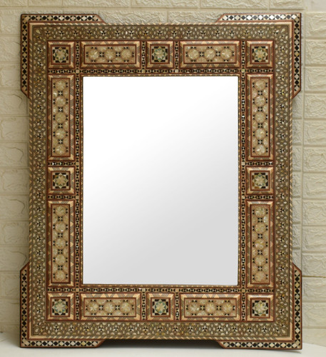 Handcrafted wooden hanging frame, Decorative frame mirror