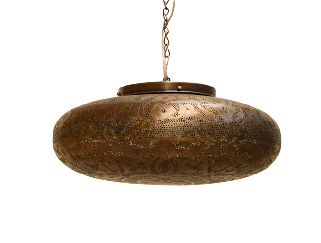 Dome Gold Moroccan Ceiling Light for Dining Room