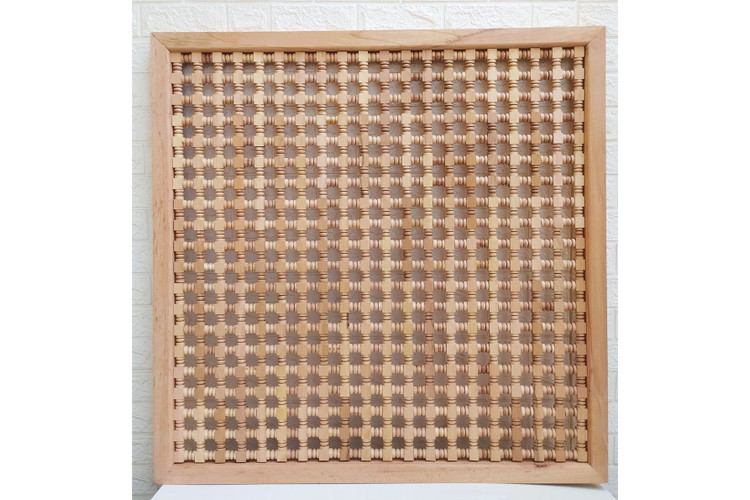 Close-Weave Turned-Spindle Mashrabiya Lattice Panel — Custom