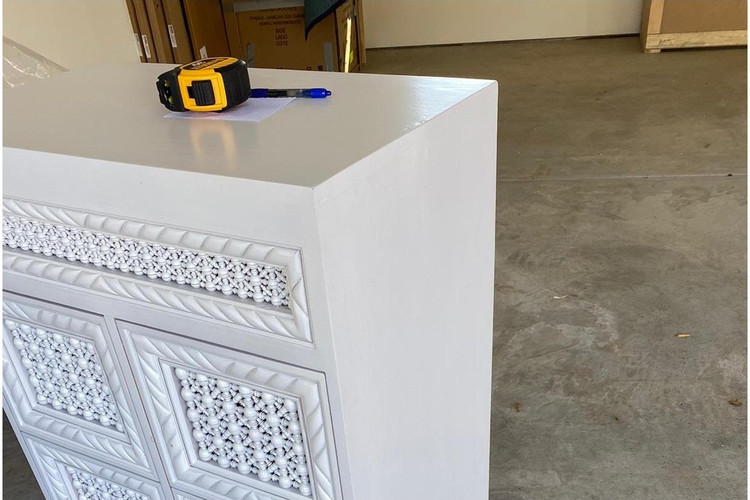 Mashrabiya Lattice Chest of Drawers — Custom Size