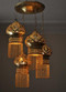 Moroccan brass pendant light