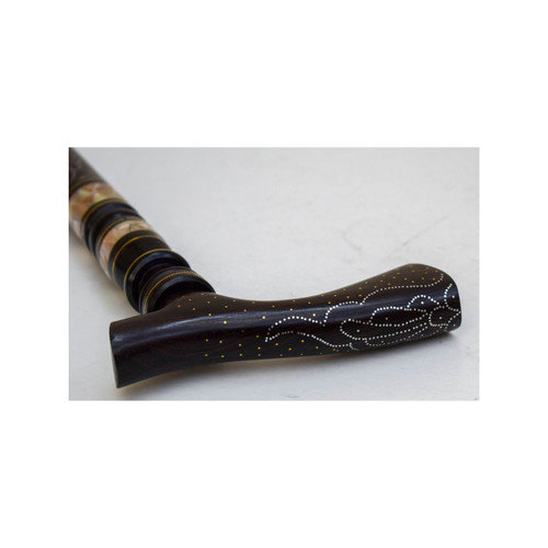 Handmade 36 Walking Stick, Gold Brass Egyptian Walking Cane, Ebony Wood Walking  Stick, Wooden Cane - E Kenoz