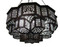 large black hanging chandelier for foyer