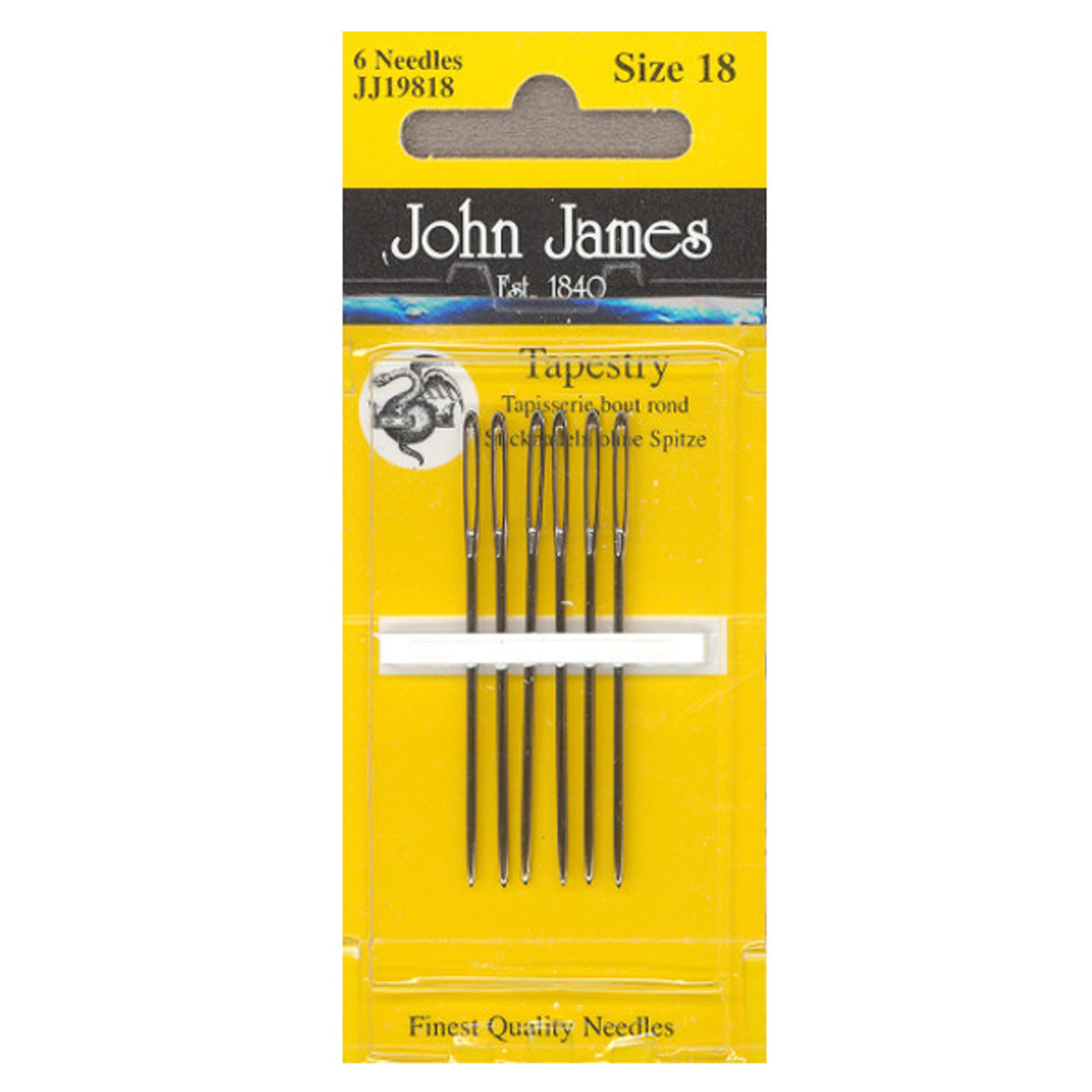 John James Tapestry Needles Size 18 - The Websters