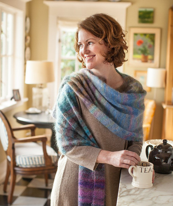 Churchmouse Pattern Color Play Mohair Scarf and Wrap The Websters