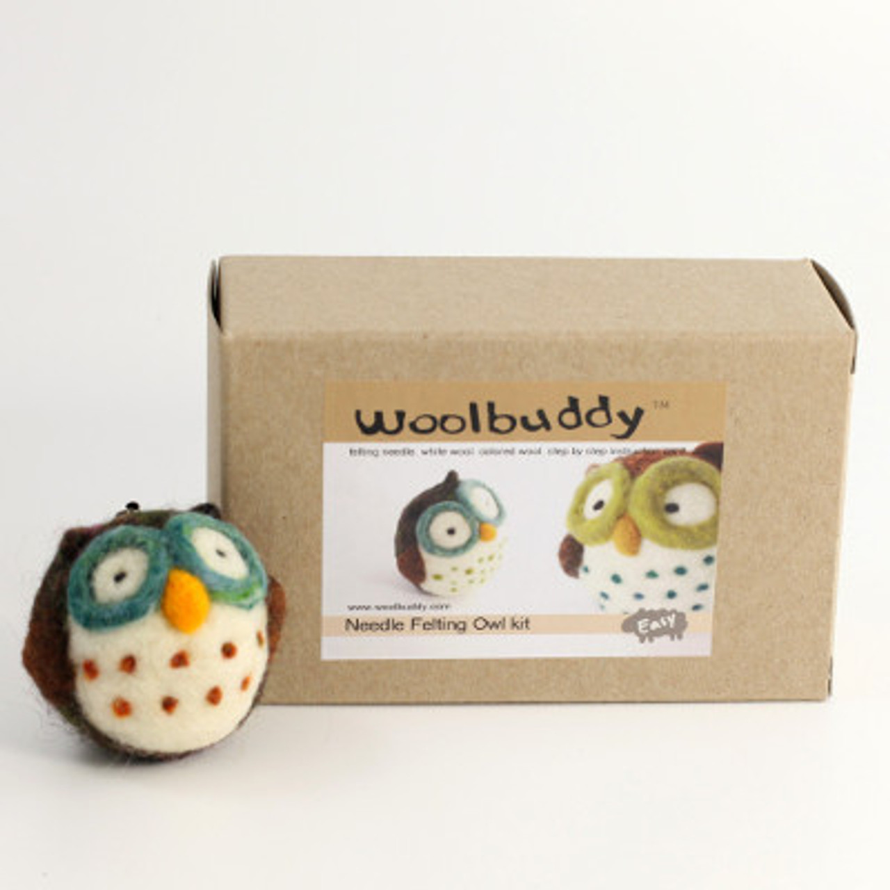 Woolbuddy Needle Felting Kit, Wool Felting Kit Craft Kit for Beginner  Adults and Kids, Felt Animal Owl, Felting Supplies and Tools Included  Natural Felting Wool… in 2023