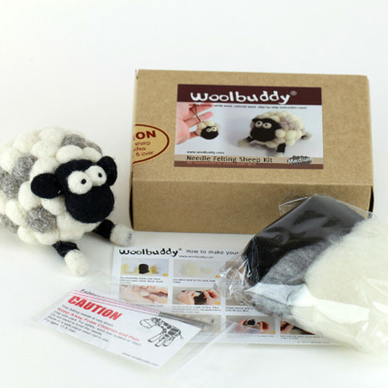 Ski Sheep Wool Needle Felting Kit - Solne Eco Department Store