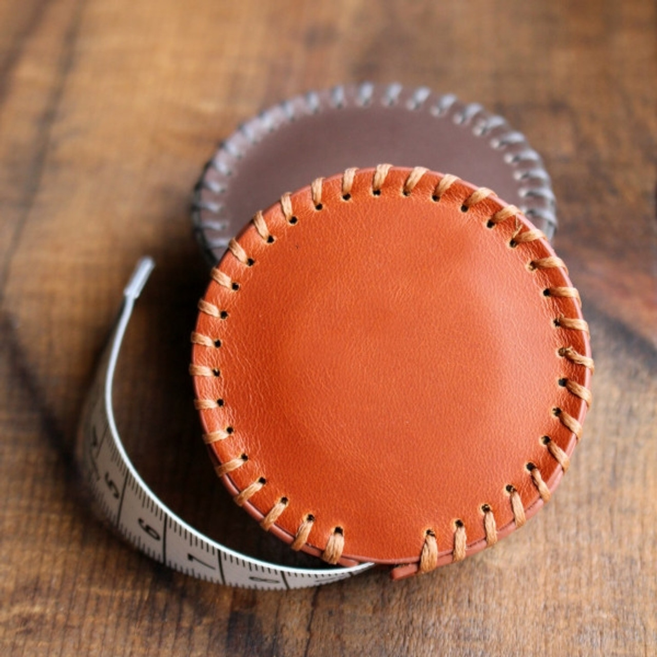 Hand-Stitched Leather Tape Measure