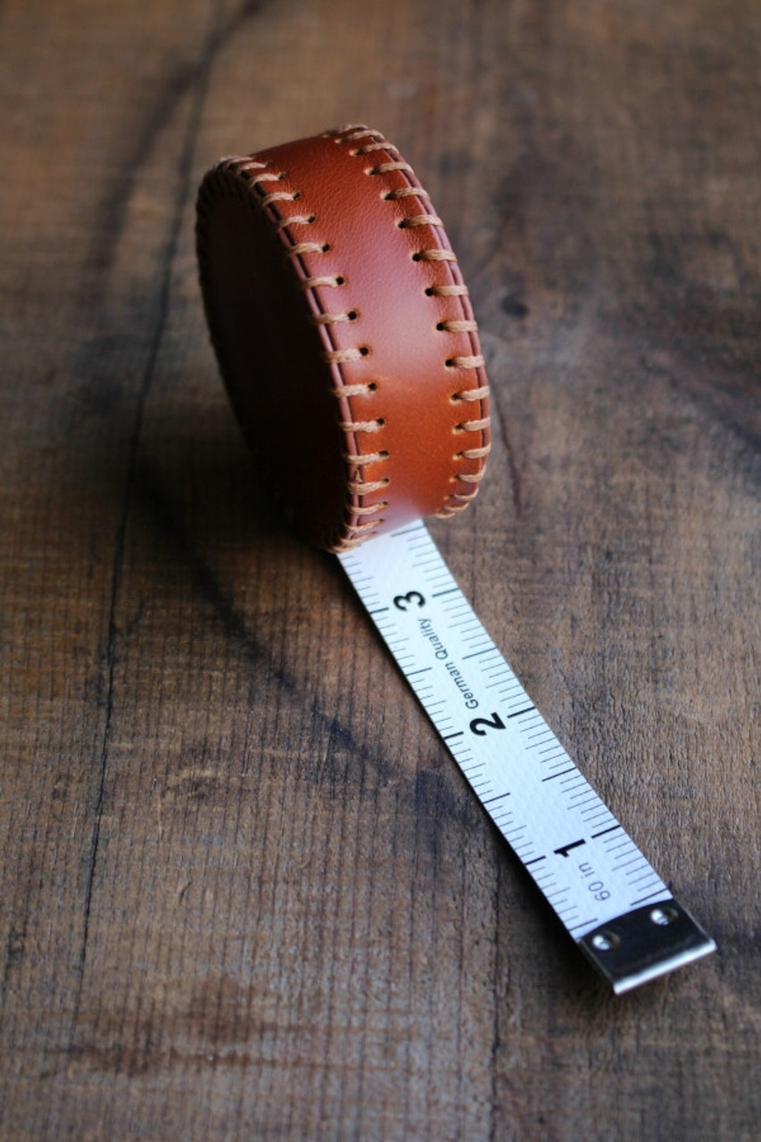 Never Not Knitting Hand-Stitched Leather Tape Measure