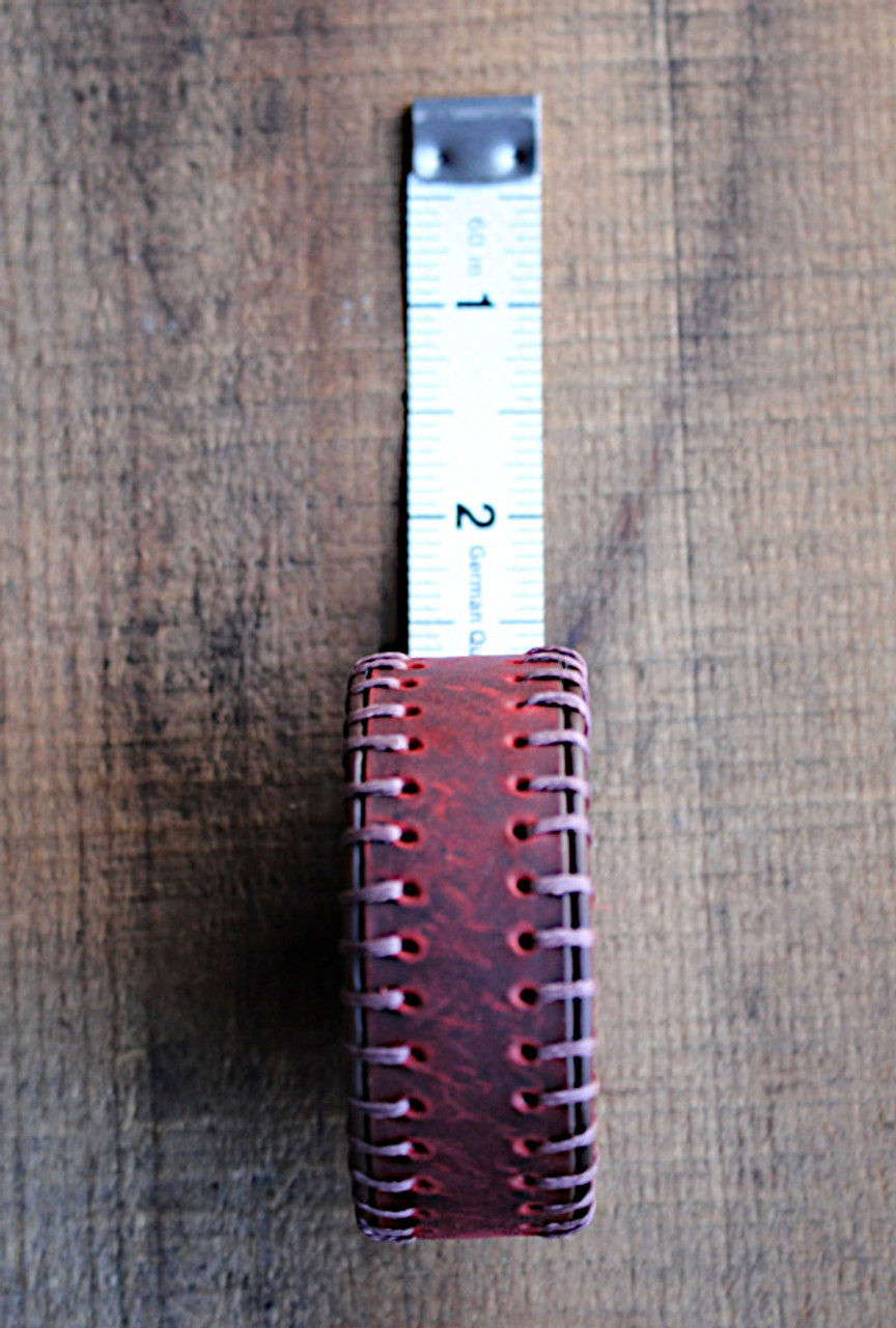 Hand-Stitched Leather Tape Measure