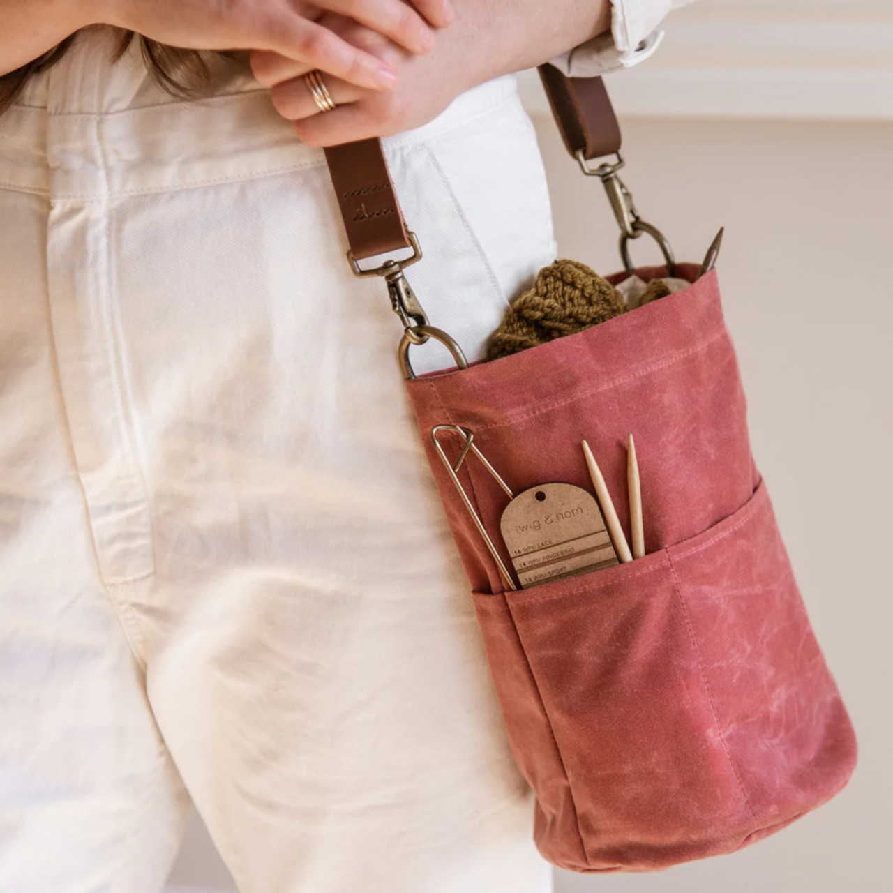 Twig & Horn Canvas Bucket Bag