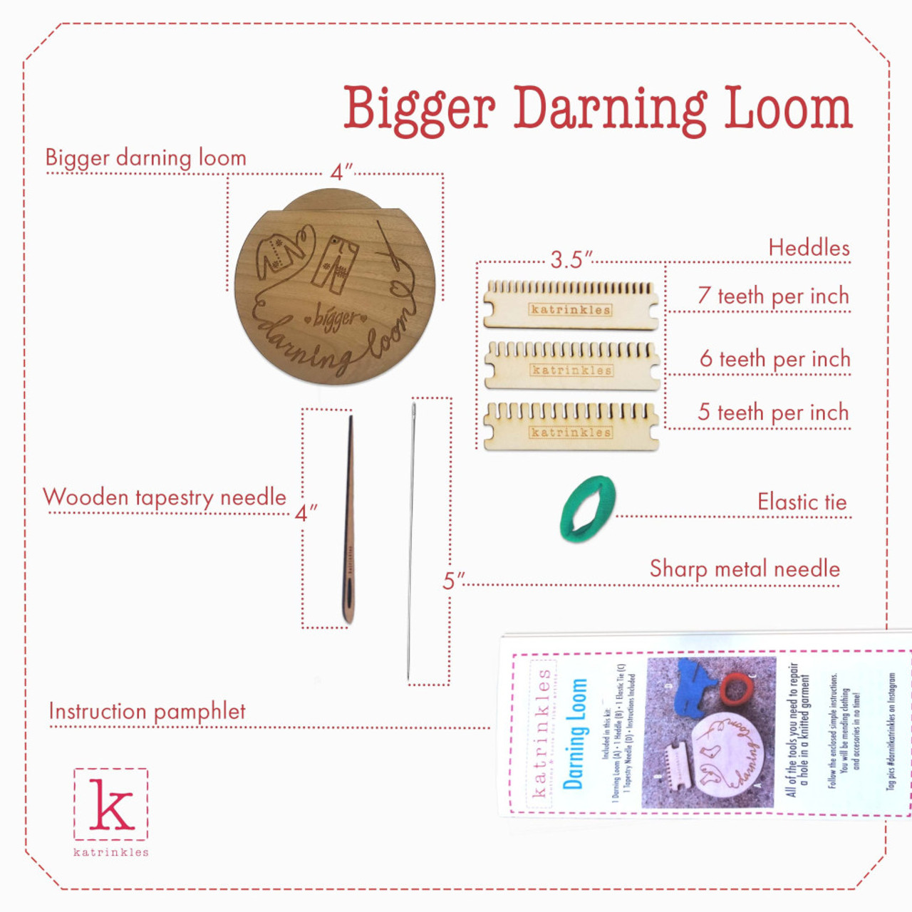 Katrinkles Darning and Mending Loom Bigger - The Websters