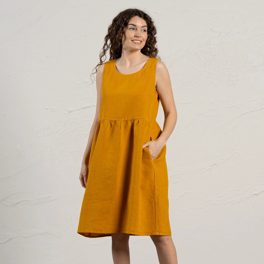 Menique Eliza Linen Smock Dress - The Websters Menique Eliza Linen Smock Dress - The Websters