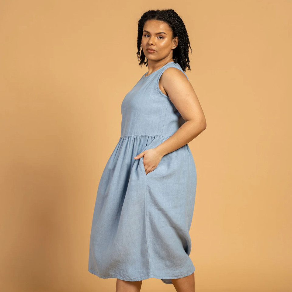 Menique Eliza Linen Smock Dress - The Websters