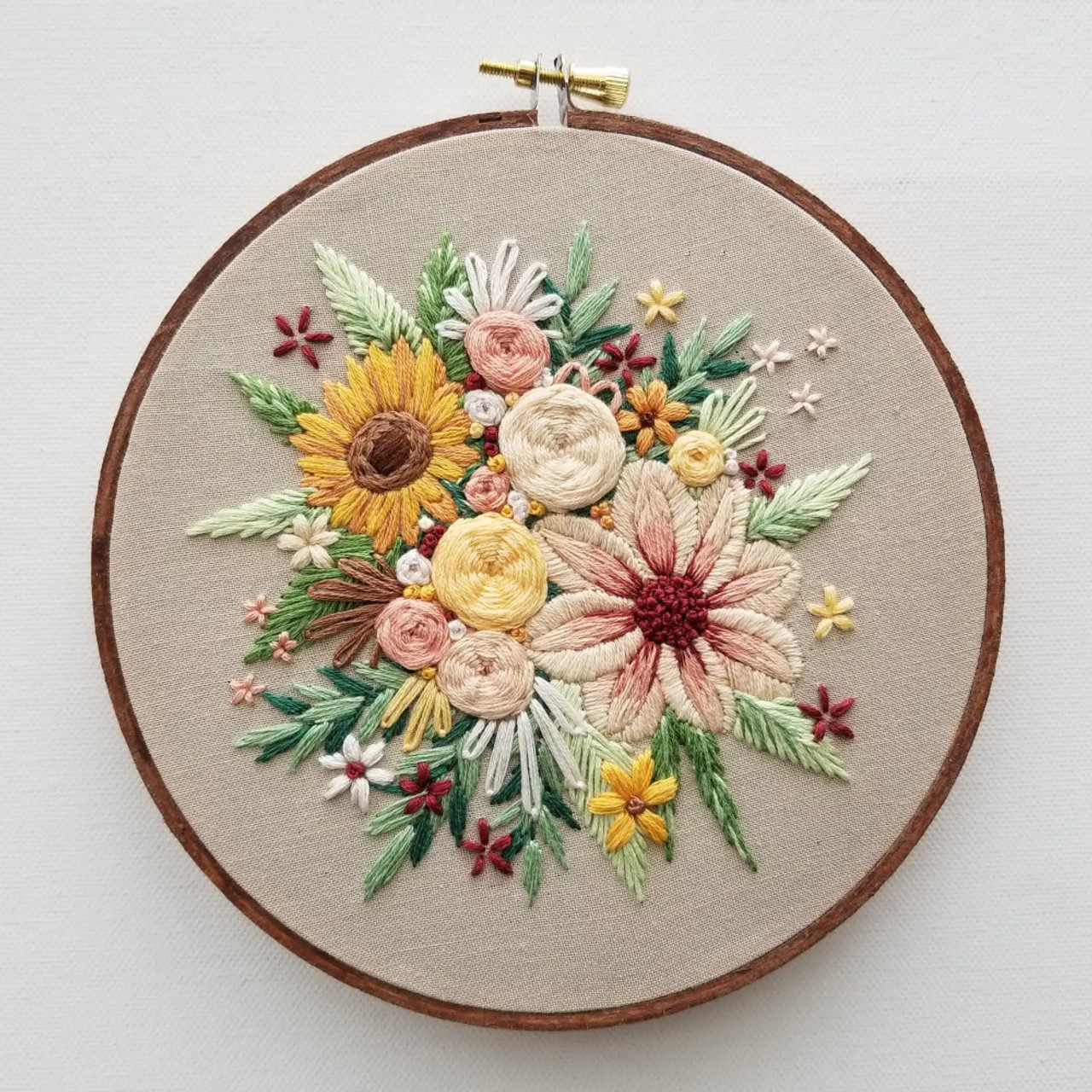 Jessica Long Embroidery Kit Floral Harvest