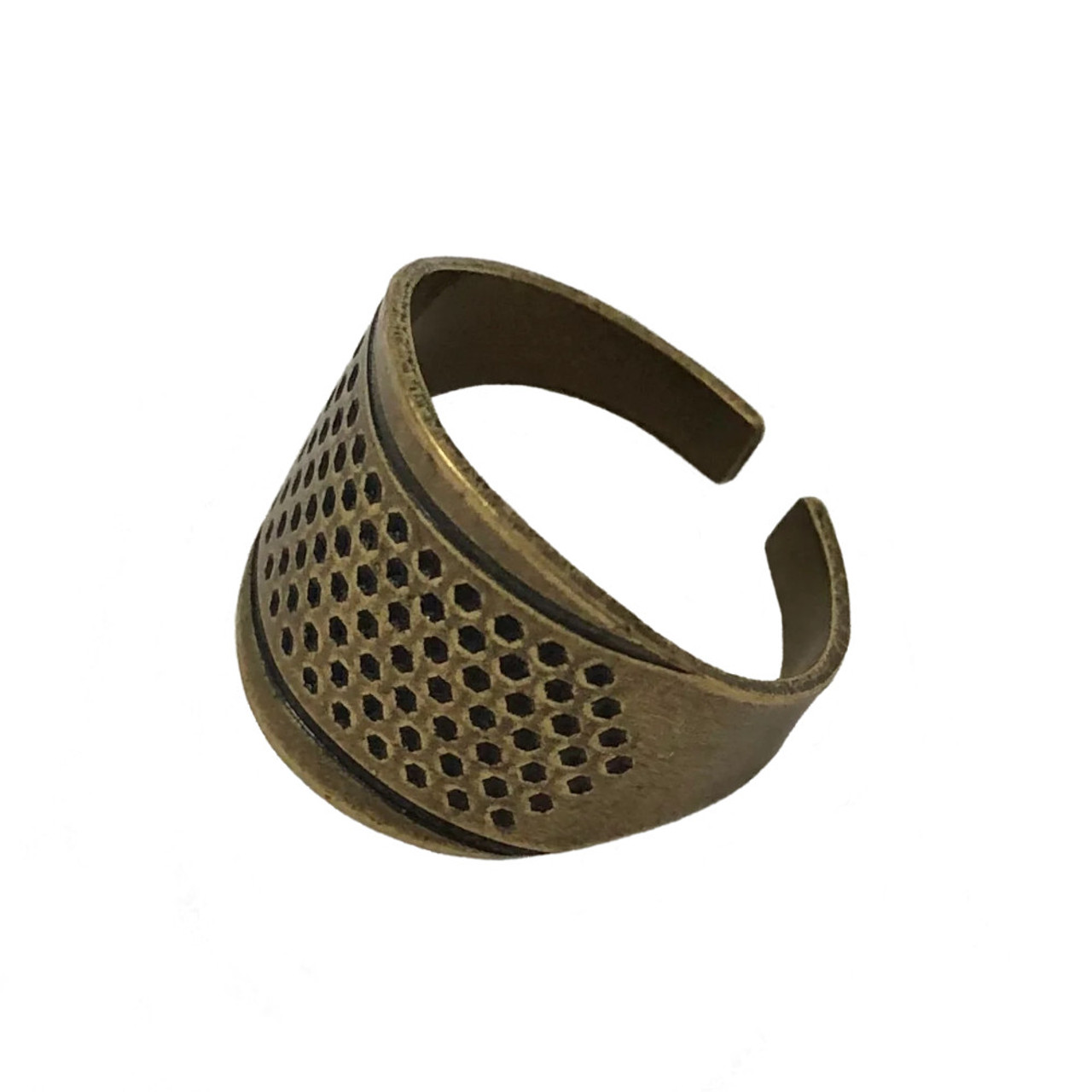 Clover Adjustable Ring Thimble with Plate