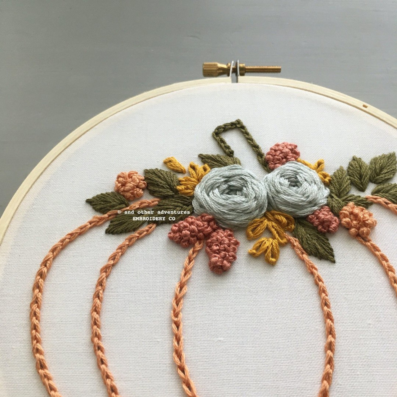 Floral Harvest Embroidery Kit