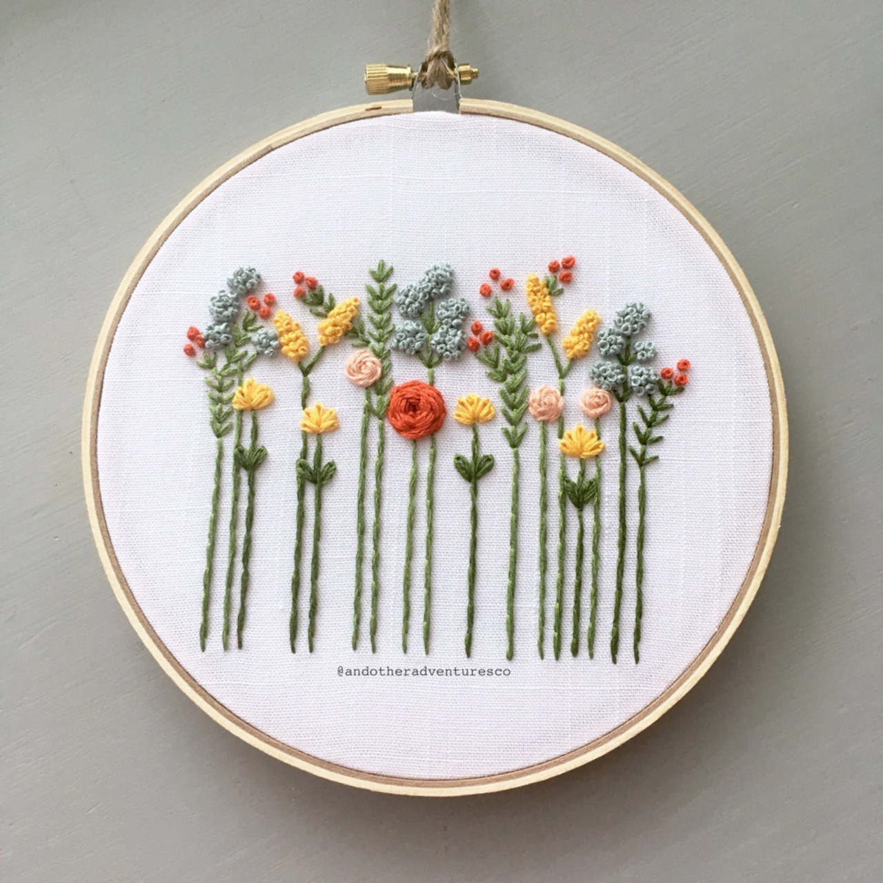 Beginner Embroidery Kit - Harvest Wildflowers - Olivia's Flower Truck