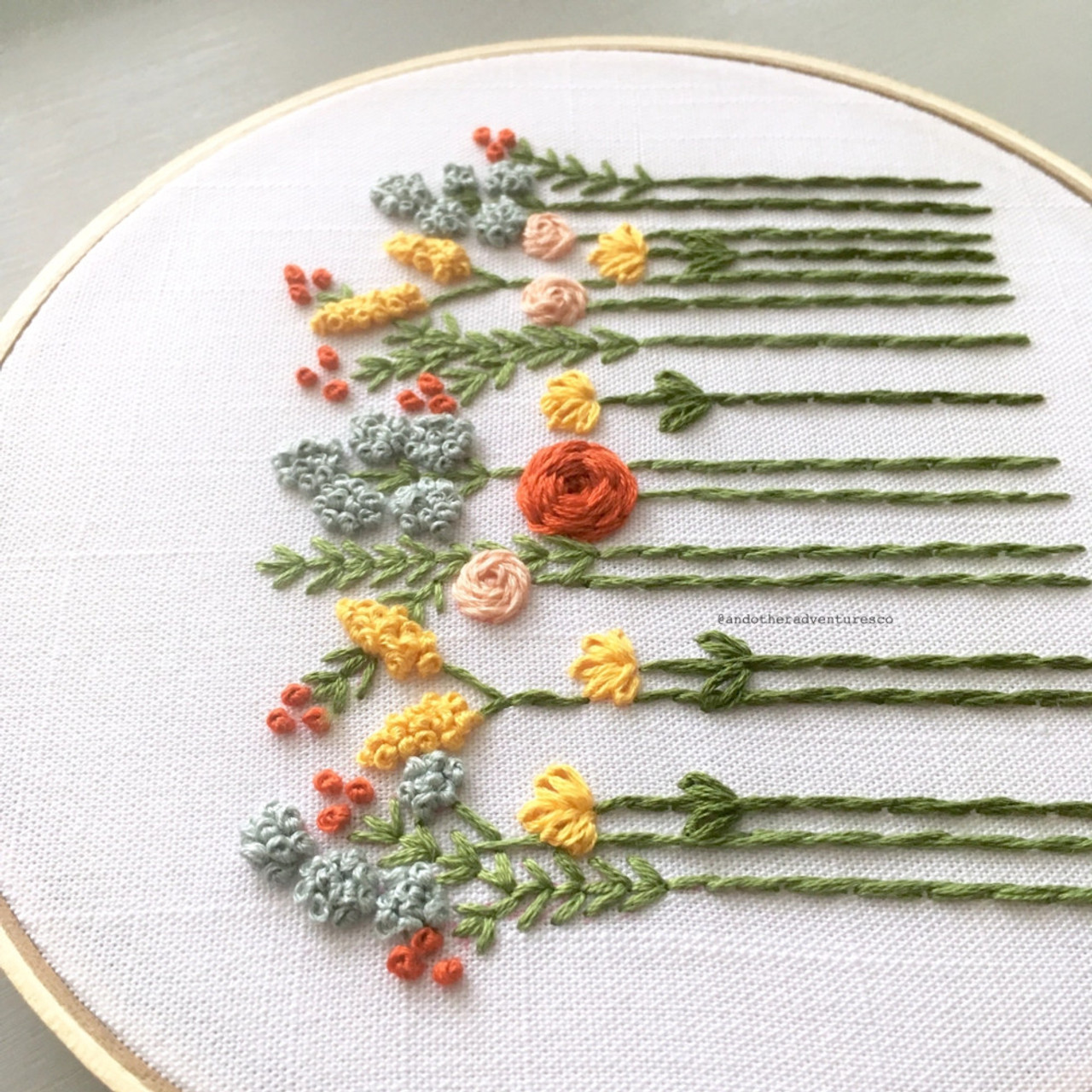 Beginner Embroidery Kit - Harvest Wildflowers - Olivia's Flower Truck