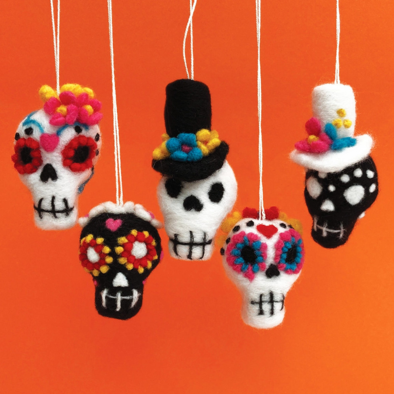 Bergin & Bath Needle Felting Kit Sugar Skulls - The Websters