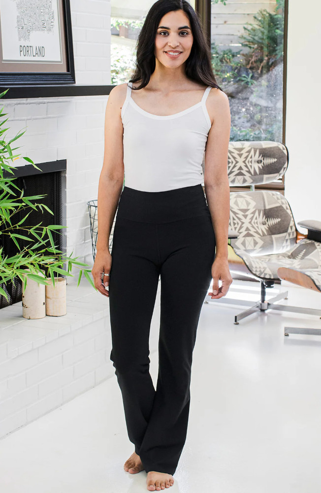 Yala Ashlyn Organic Cotton & Bamboo Ultra-Stretch Bootcut Legging