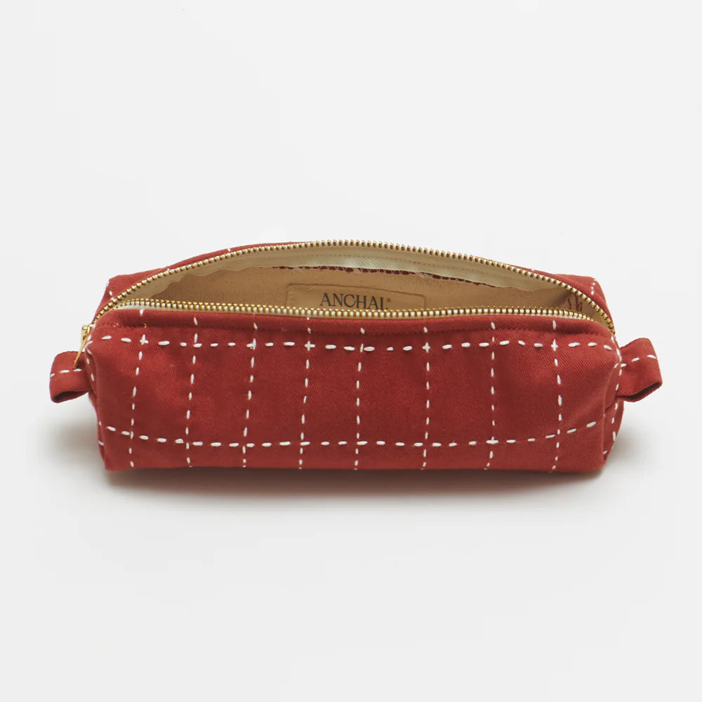 Anchal Toiletry Bag Grid-Stitch Small The Websters