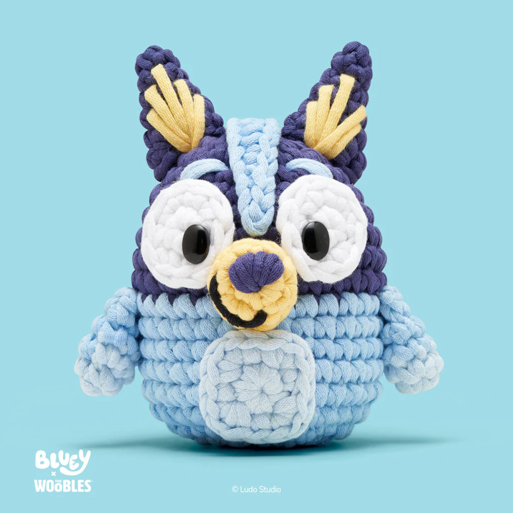 Woobles Beginner Crochet Kit Bluey - The Websters