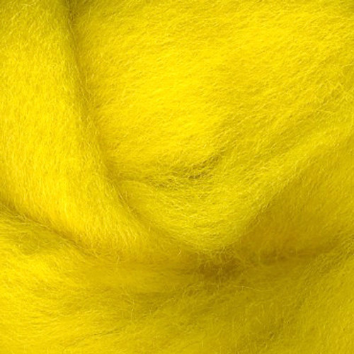 Wool Roving Dyed 27 Yellow-0