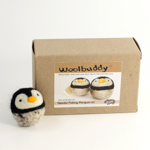 Woolbuddy Needle Felting Kit Penguin