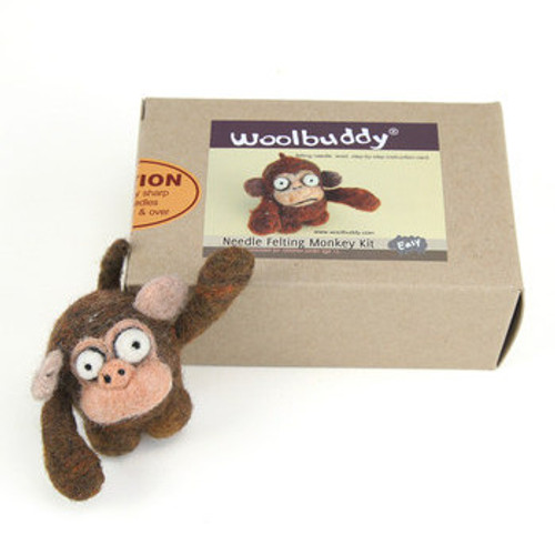 Woolbuddy Needle Felting Kit  Monkey-0