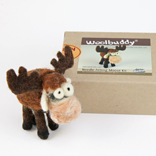 Woolbuddy Needle Felting Kit Moose