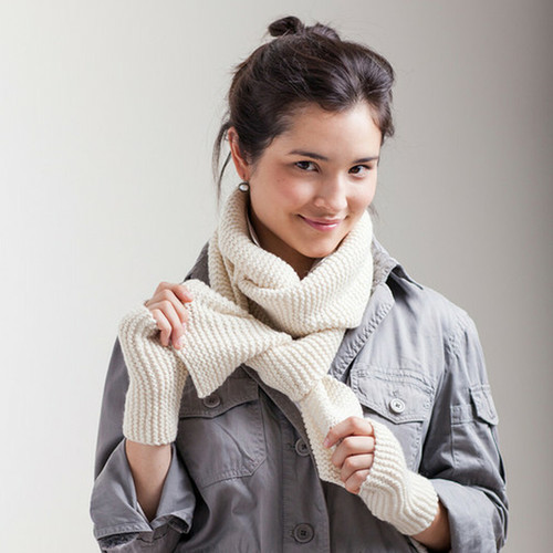 Churchmouse Pattern Classroom: Garter Stitch Scarf and Sideways Handwarmers