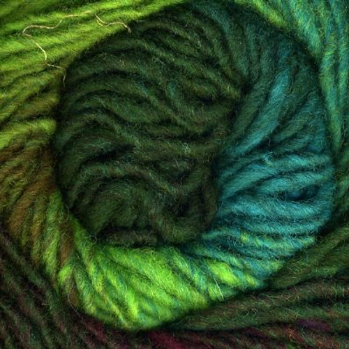 Noro Kureyon Yarn 332 Lime Olive Jade Purple-0