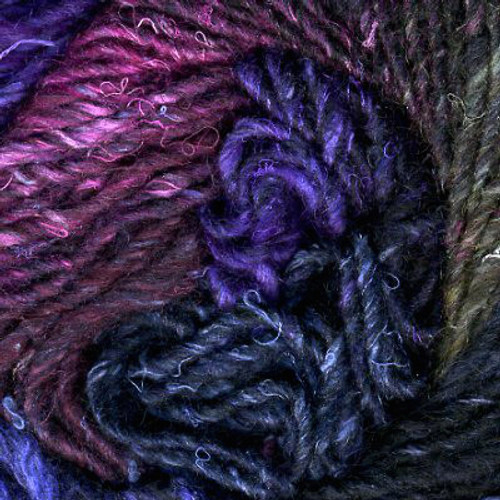 Noro Silk Garden Yarn 395 Purple Black Blue Violet-0