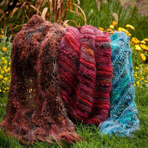 Mountain Colors Warm and Wooly Throw Trio Kit