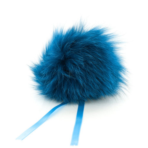 String Yarns Fox Fur Pom Pom Teal