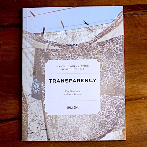 Mason Dixon Knitting Field Guide No. 6 Transparency Cover