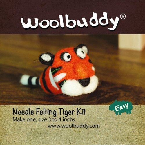 Woolbuddy Needle Felting Kit Tiger-0