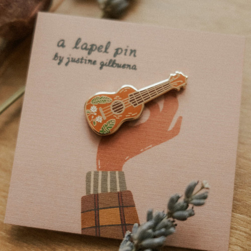 Justine Gilbuena Enamel Pin Ukulele