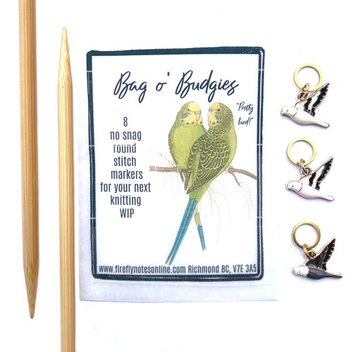 Firefly Notes Stitch Markers Bag 'o Budgies