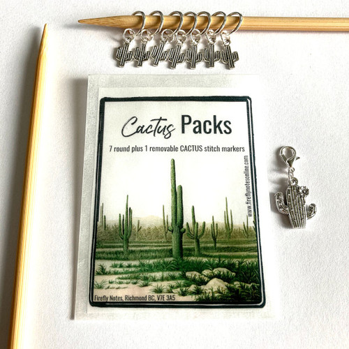 Firefly Notes Stitch Marker Pack Cactus