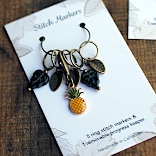 Never Not Knitting Summer Fruits Stitch Markers Pineapple