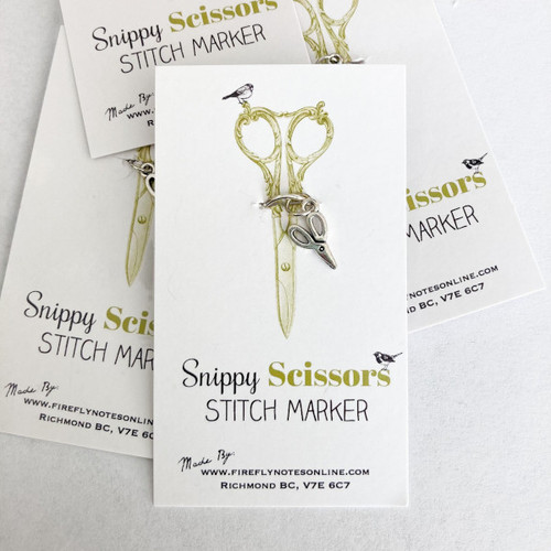 Firefly Notes Single Round Stitch Marker Scissors
