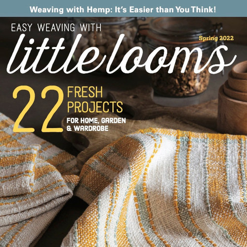 Handwoven Magazine Easy Weaving with Little Looms Spring 2022 Cover Thumbnail