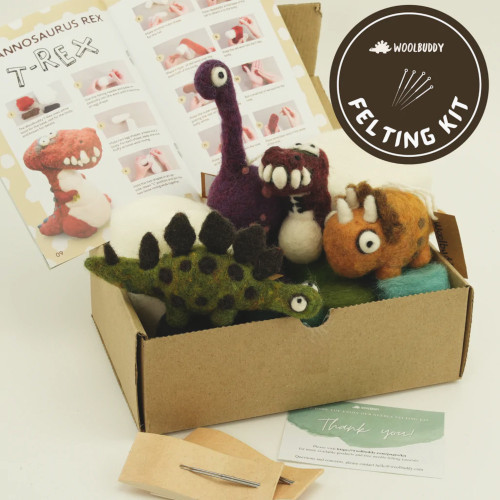 Woolbuddy Needle Felting Kit Dino