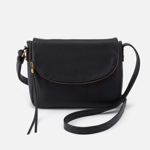 Hobo Fern Messenger Crossbody Bag Black