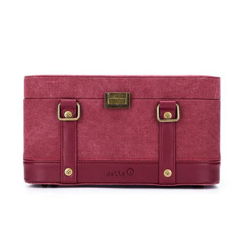 Della Q Maker's Train Case Maroon